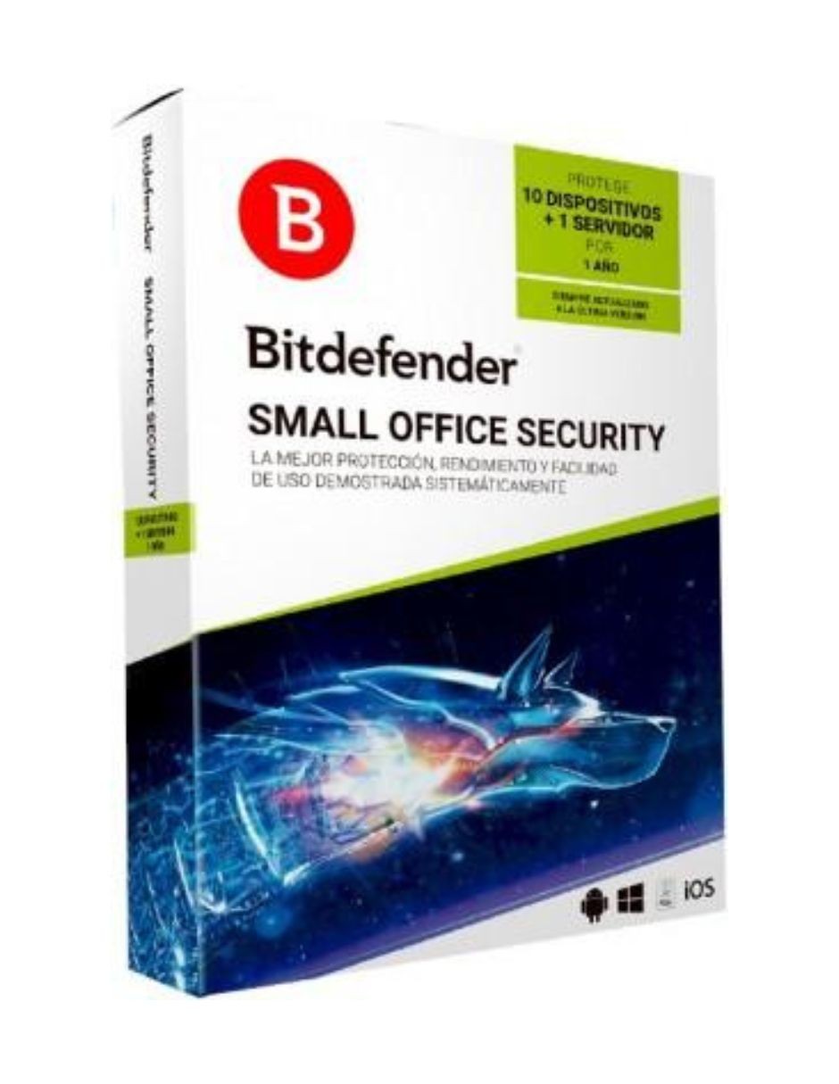 Licencia Antivirus Bitdefender Small Office Security 1 Server+10 Usuarios image number null