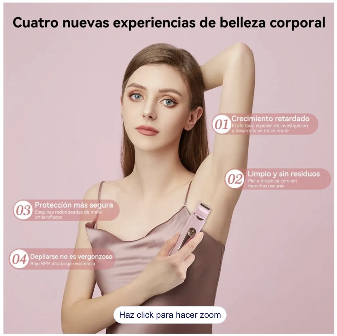 Depiladora Facial 2 en 1 Modelo Rosa image number null