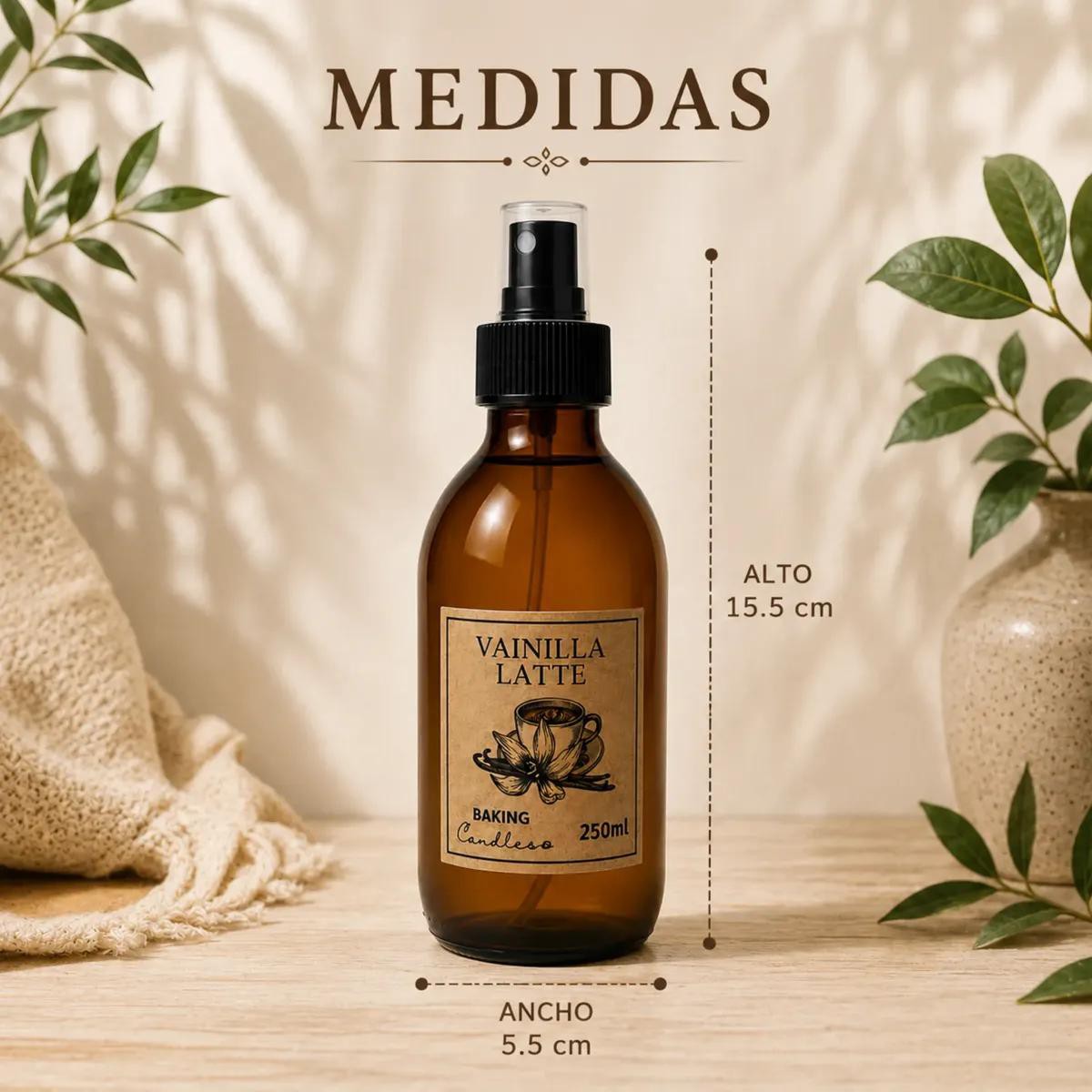 Baking Candles Room Spray 250ml Aromatizantes Naturales para Espacios Interiores image number null