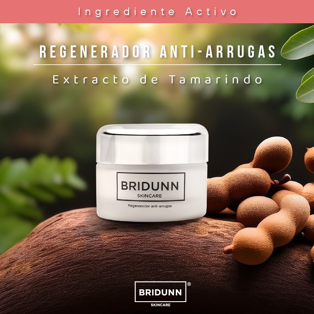 Crema Facial Antiarrugas Regeneradora BRIDUNN. P&eacute;ptidos, Tamarindo y Coleus Forskohlii. Firmeza, Elasticidad y Reducci&oacute;n image number null