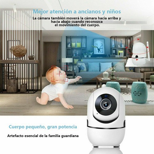 C&aacute;mara De Seguridad Inal&aacute;mbrica Wifi Hd 1080p Con Alarmas image number null