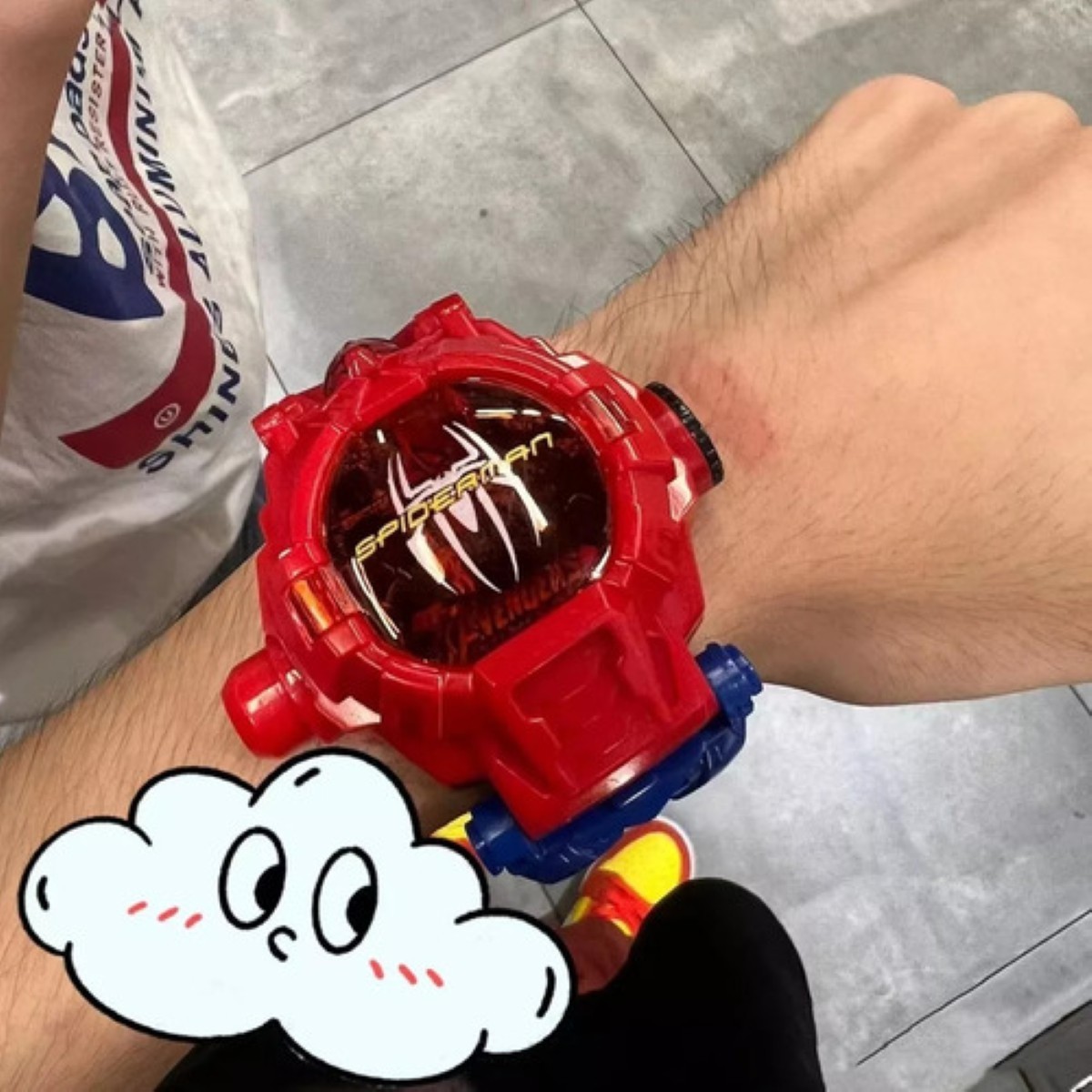 Reloj Digital Ni&ntilde;o Caja Spiderman Rojo image number null