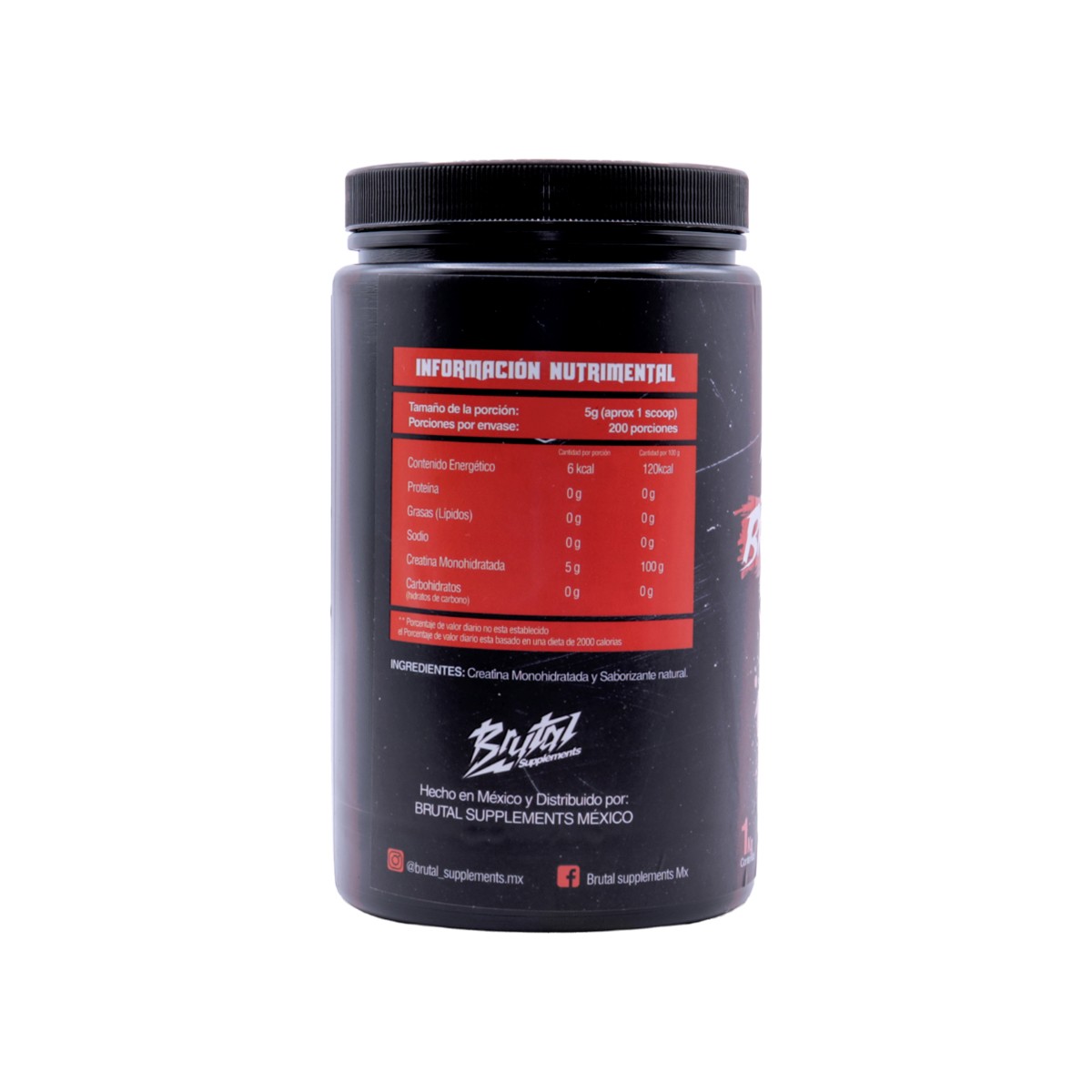 Creatina Monohidratada BrutalForce 1KG Suplemento Deportivo image number null