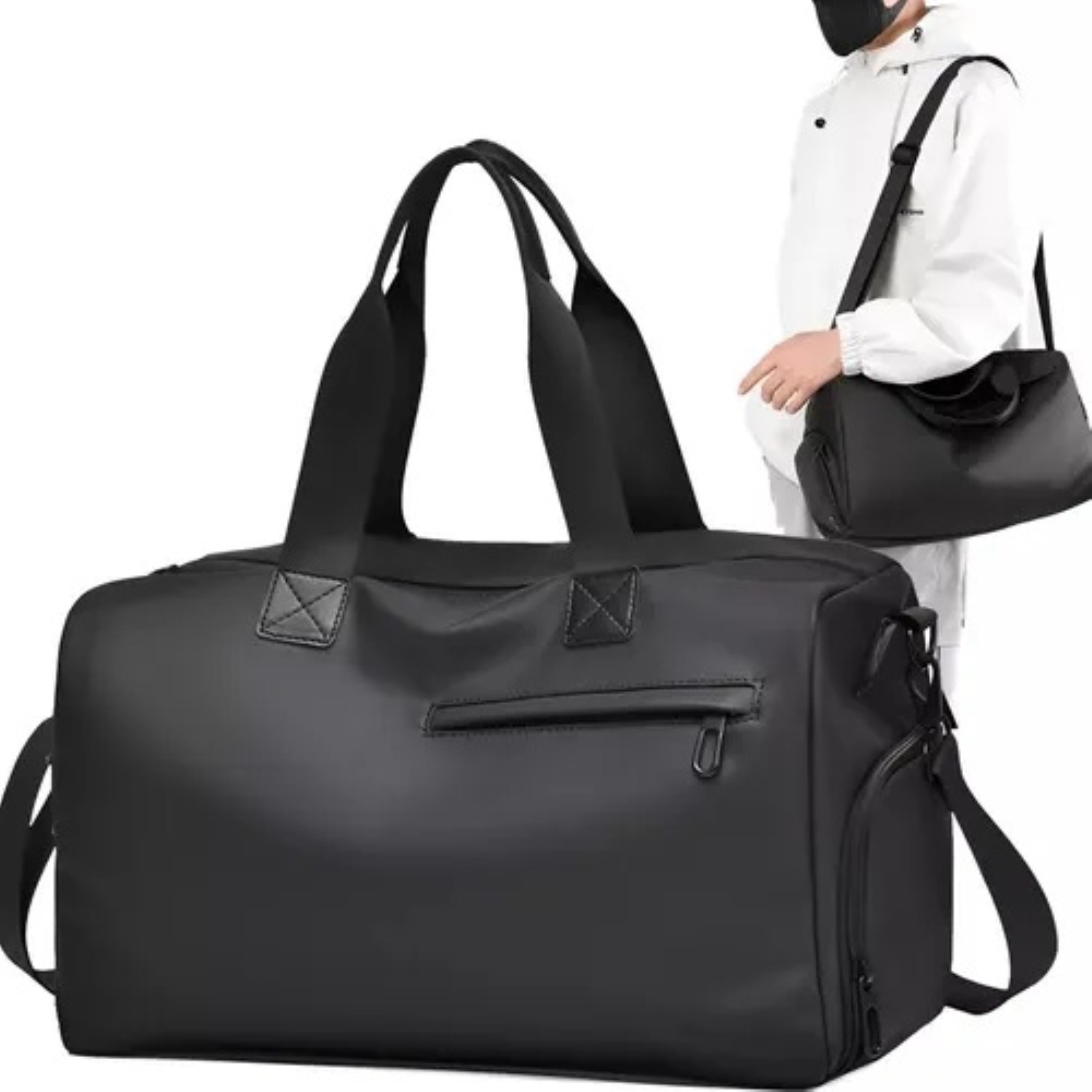 Maleta Deportiva Bolsa Gym Negro image number null