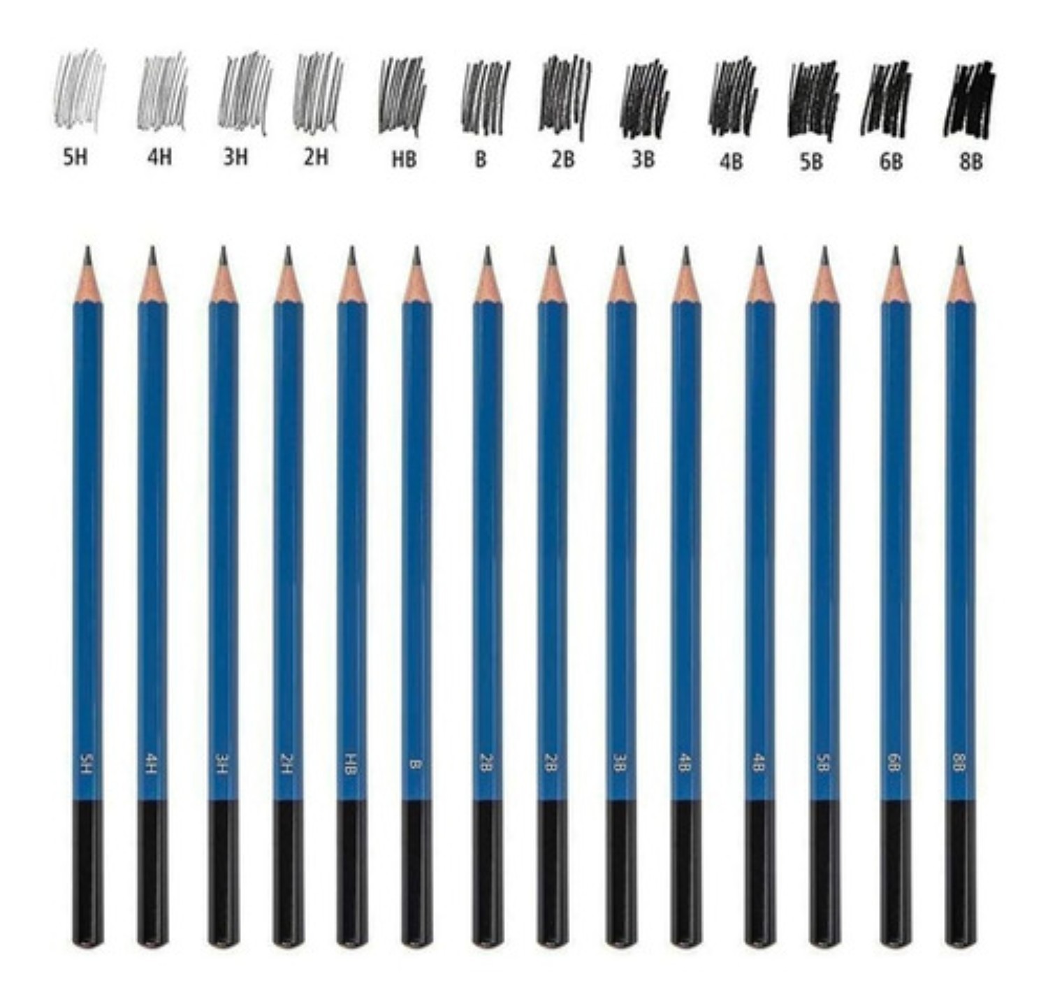Kit 35 Piezas Profesional De Dibujo Con L&aacute;pices Hb image number null