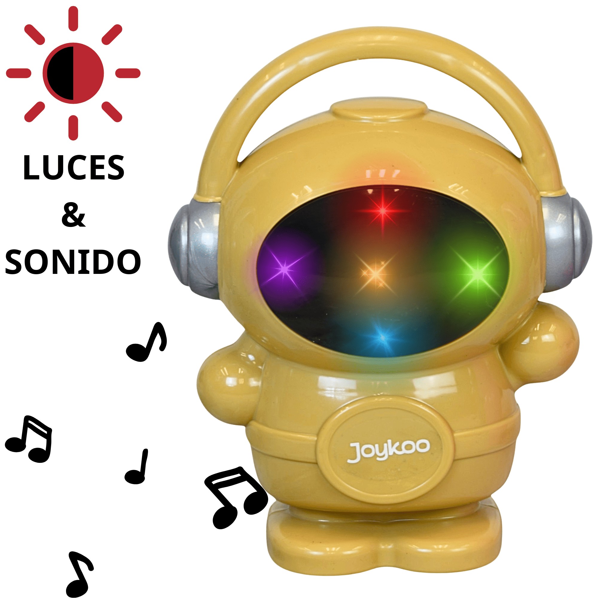 Triciclo para Ni&ntilde;os Astronauta con Luz Sonido Ruedas de Eva Canasta Trasera a partir de 2 A&ntilde;os Soporta 20 kg - Dorado image number null