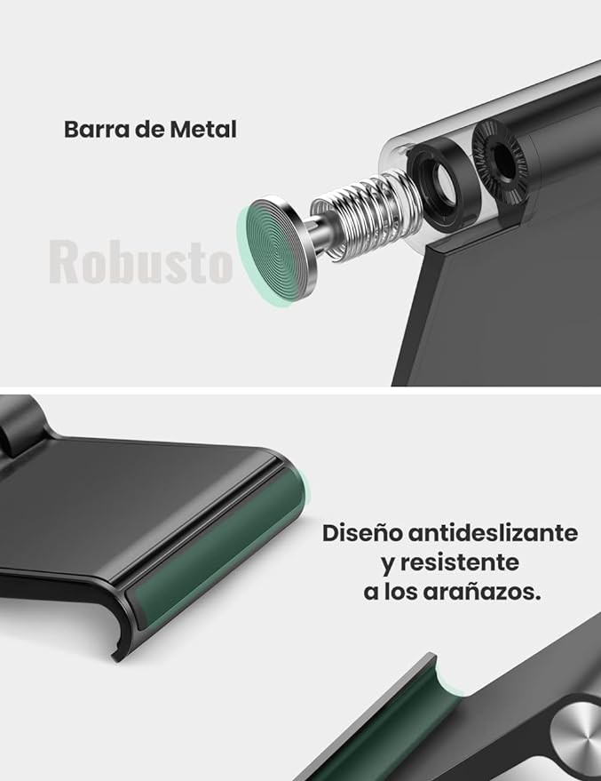 A UGREEN Soporte para Celular, Porta Base Celular Mesa Multi&aacute;ngulo, Phone Stand Ajustable para iPhone 15 14 13 12 Mini Pro MAX XS XR, Huawei, Galaxy S24 S23 Ultra, Xiaomi Redmi. image number null