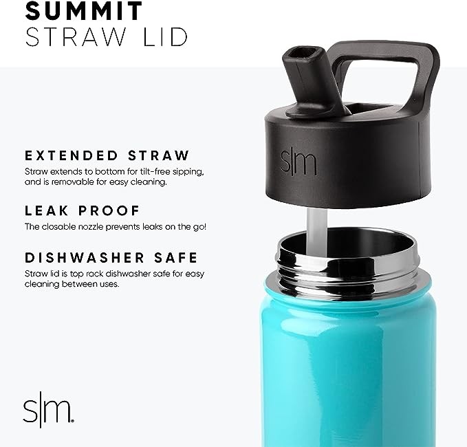 Simple Modern Botella de Agua para Ni&ntilde;os con Pajita | Vaso T&eacute;rmico Acero Inoxidable Aislado Reutilizable para Ni&ntilde;os y Ni&ntilde;as | Summit Colecci&oacute;n | 415ml | Under the Sea. image number null