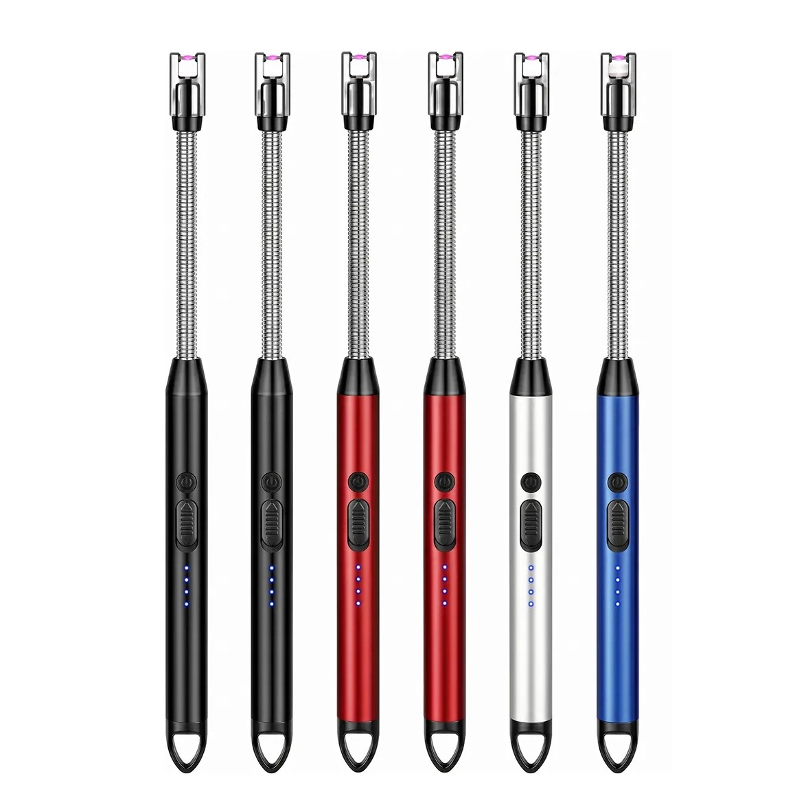 Encendedores El&eacute;ctricos Port&aacute;til Recargable De Cocina USB 6 Piezas image number null