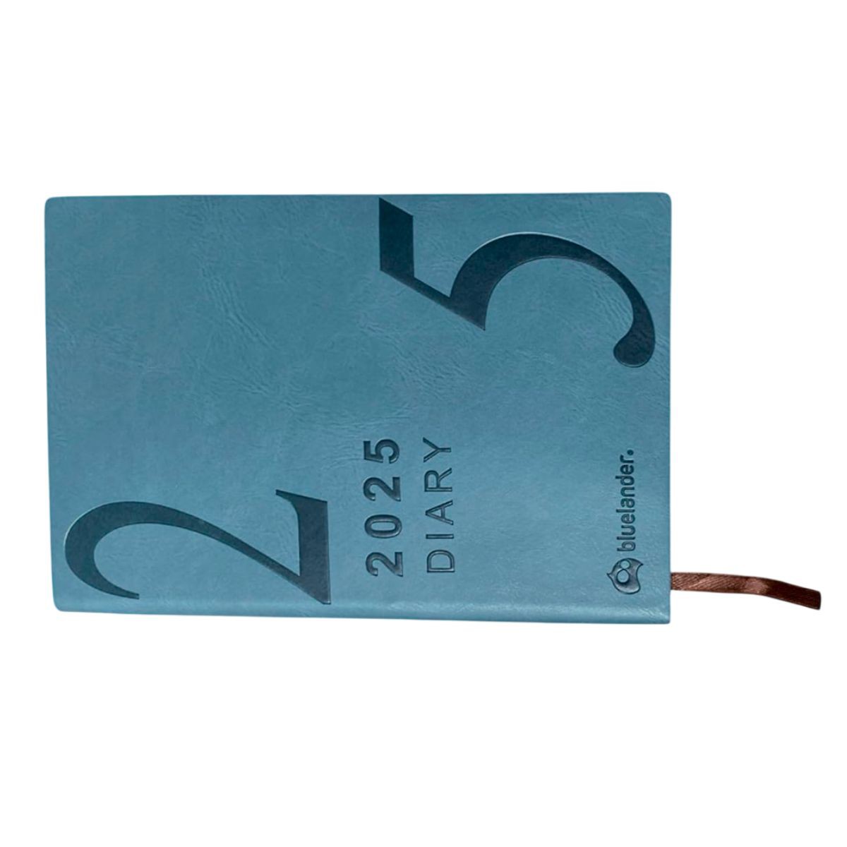 Bluelander Agenda 2025 Tama&ntilde;o A5 (22 * 14,8 cm) Planificador Diario, Semanal y Mensual Pasta Gruesa (Azul) image number null