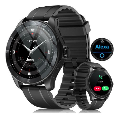 Smartwatch Hombre Reloj Inteligente Bluetooth Llamadas Alexa negro. image number null