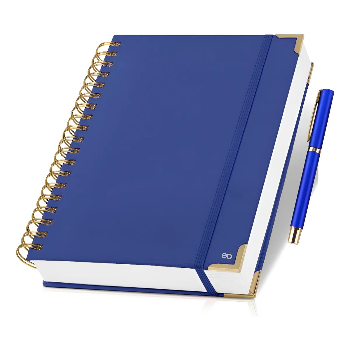 Cuaderno Forrado Tapa Dura Para Regalo Escolar, 300 P&aacute;ginas Azul oscuro image number null