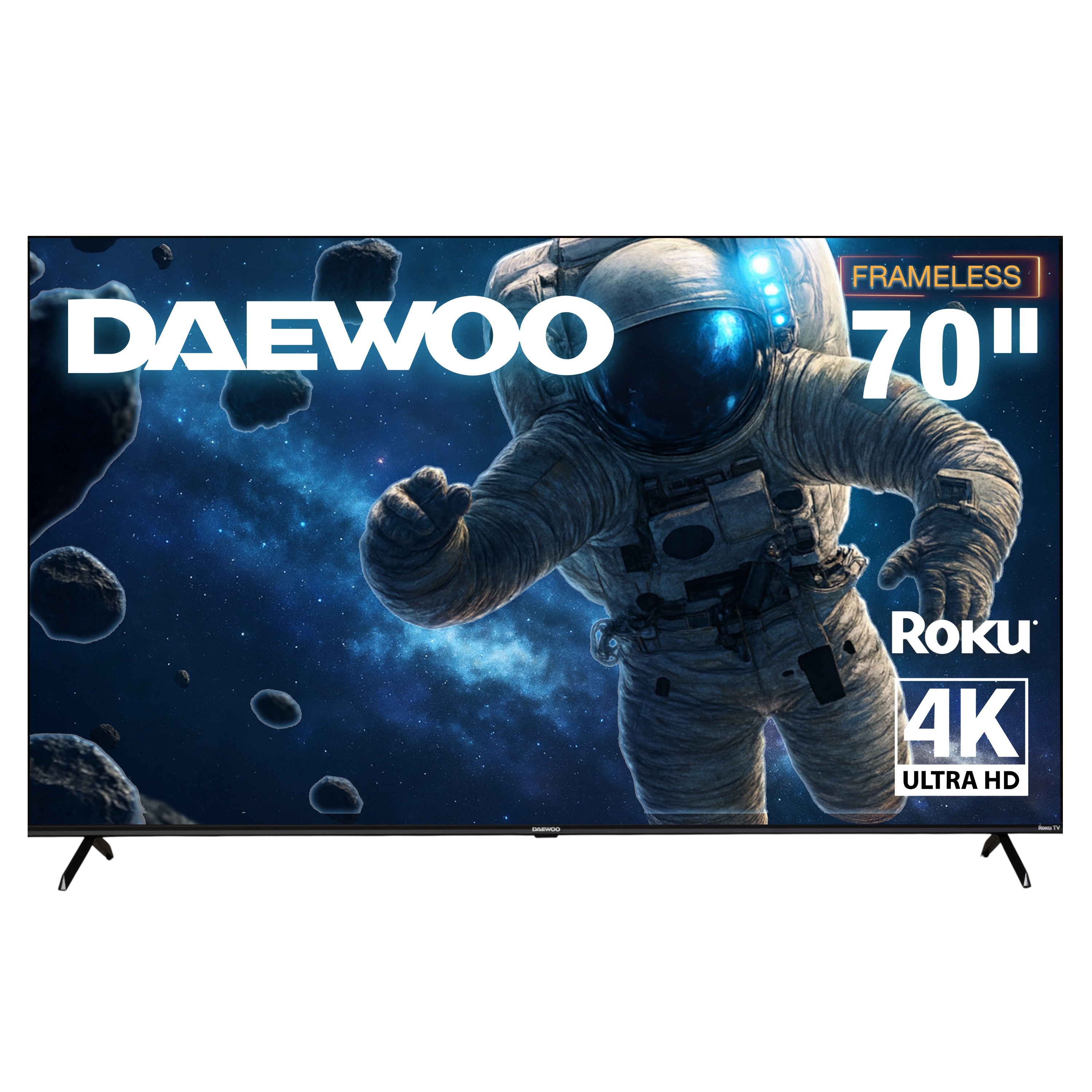 Pantalla Daewoo Smart TV 70 pulgadas 4K UHD LED | Roku TV Dolby Audio Modelo DAW70UR image number null