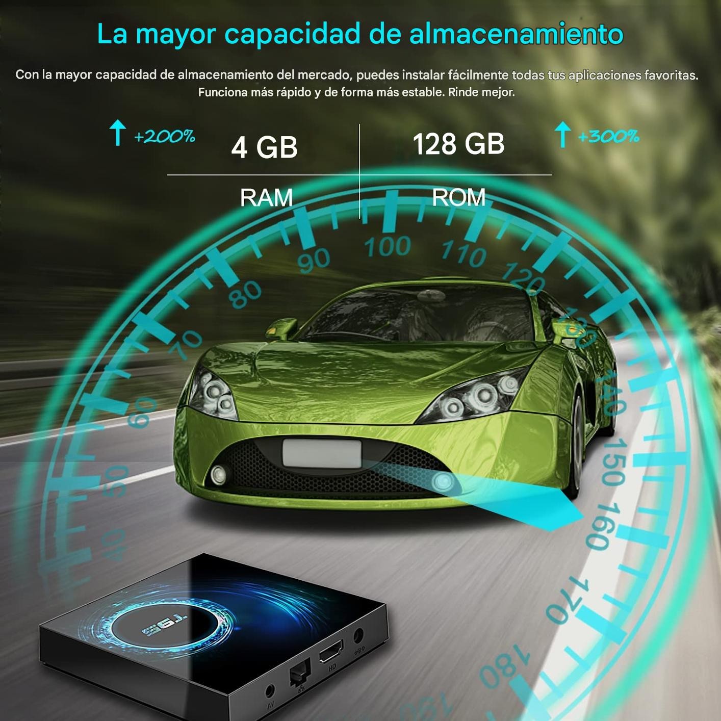Smart TV inteligente box Android 14 6K HD 4GB 32GB Wifi reproductor multimedia pantalla image number null