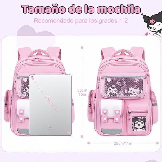 A Mochila para Ni&ntilde;as, Mochila de Dibujos Animados con Capacidad para 3 Cartas image number null