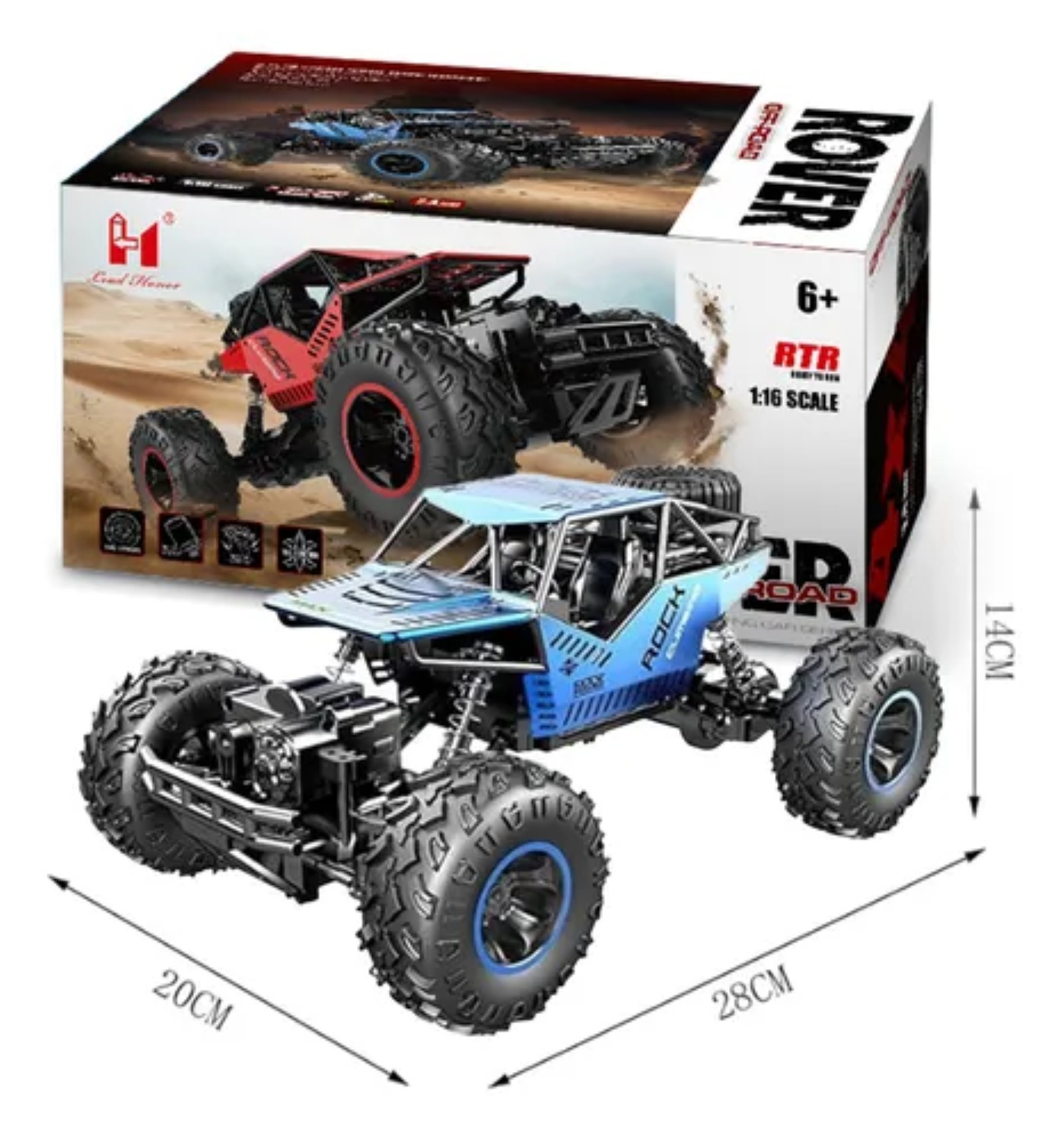 Juguete Control Remoto 4x4 azul image number null