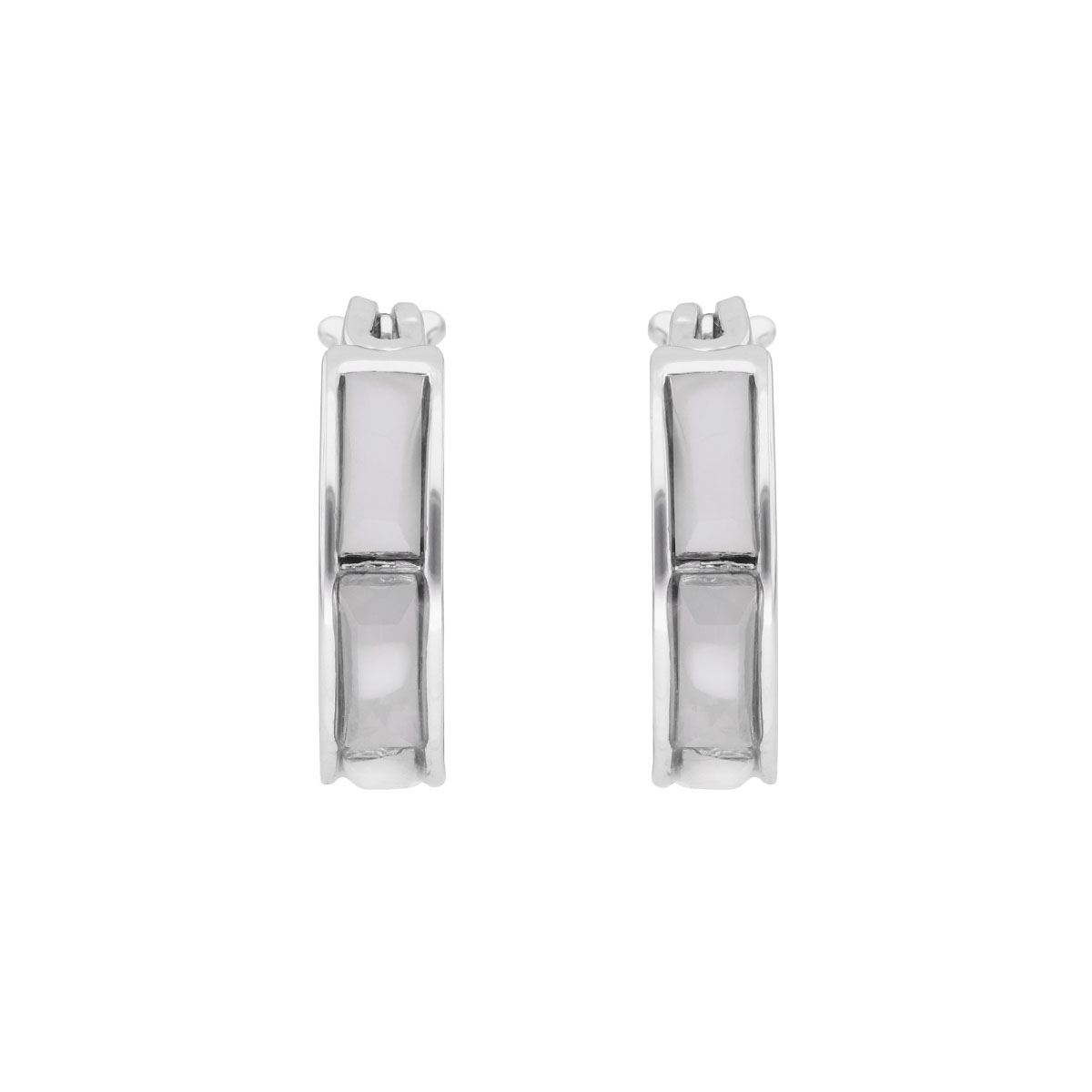 Aretes Plateados Círculo Huggies DKNY image number null