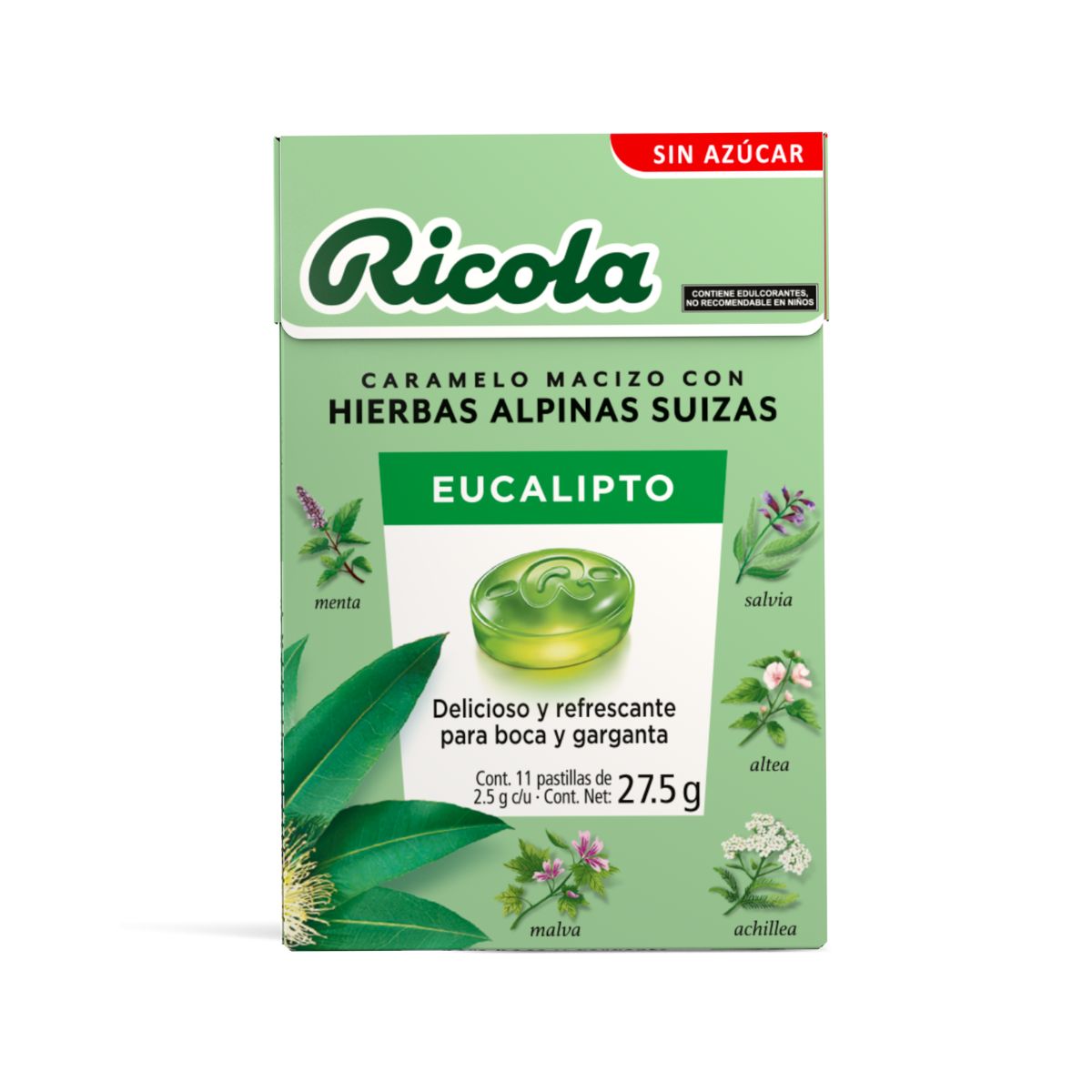 Ricola Eucalipto Sin Azúcar 27.5g image number null