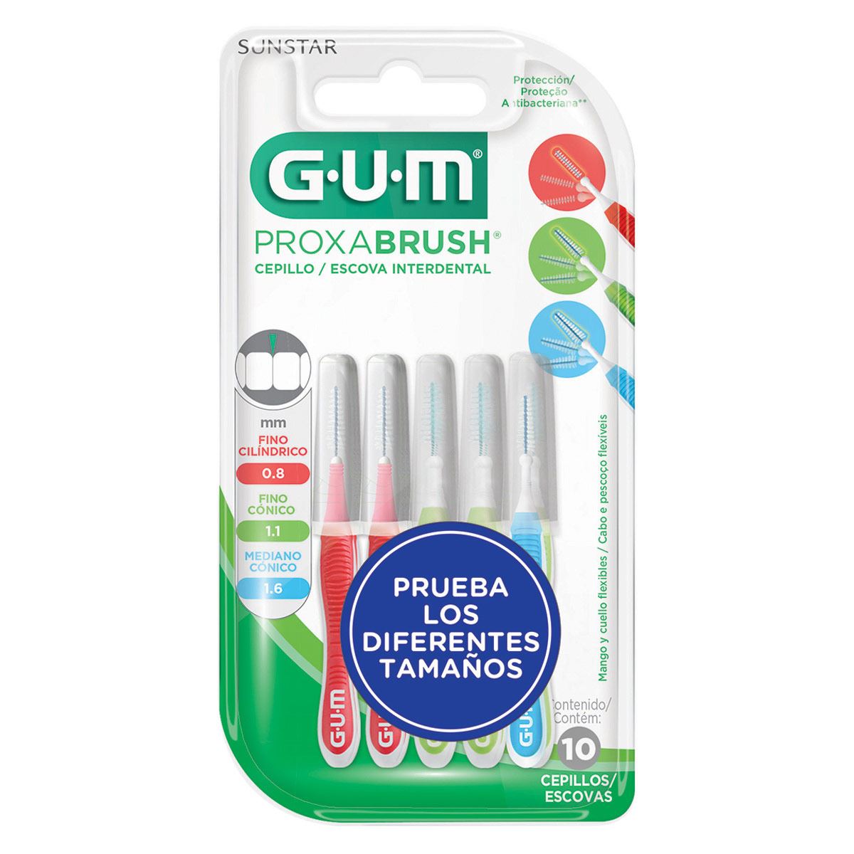 Cepillo interdental Proxabrush&reg;  10pzs.  - GUM&reg; image number null