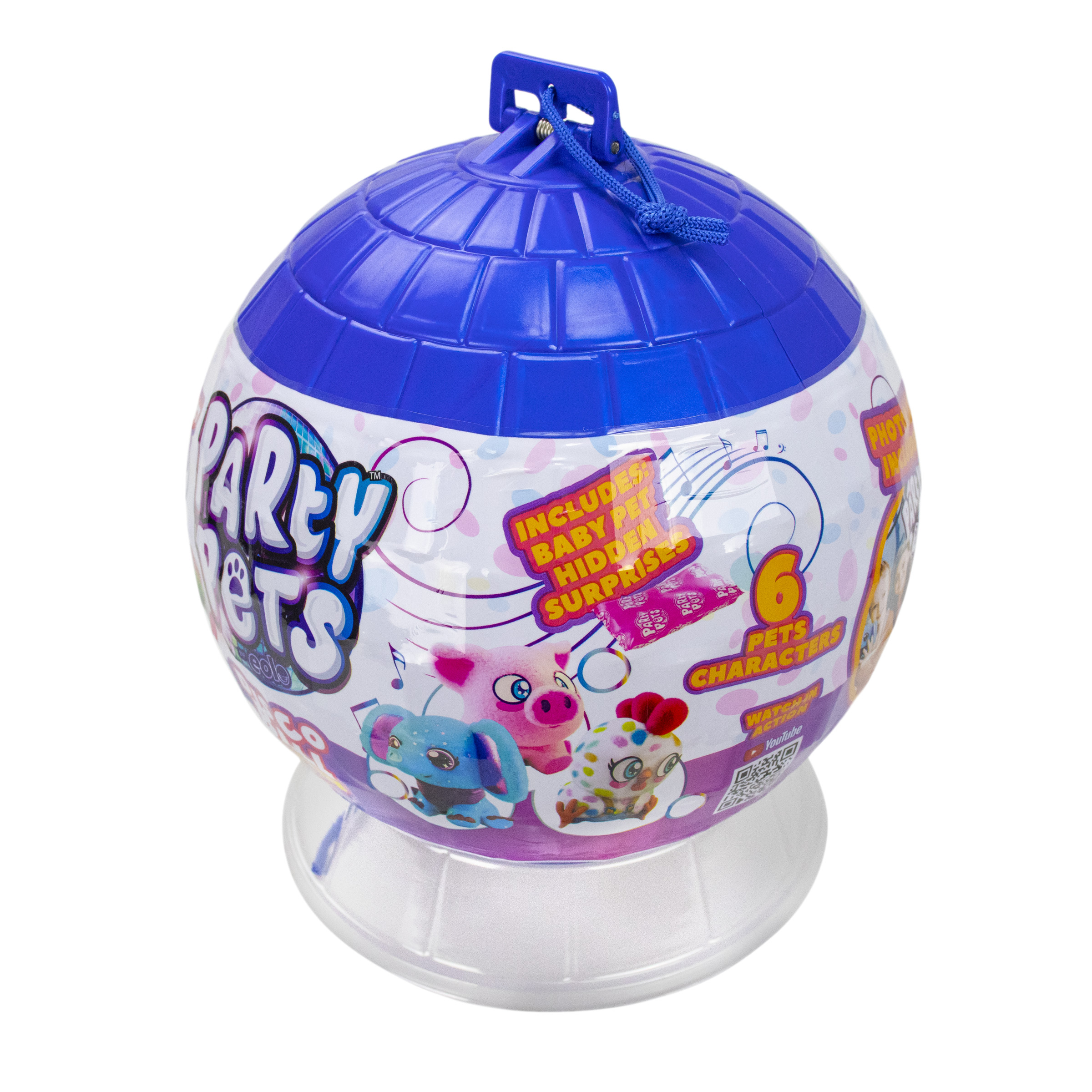 Peluche Electr&oacute;nico EOLO Fiesta de Mascotas Disco Ball Baby Nesha Elefante con Sonidos image number null