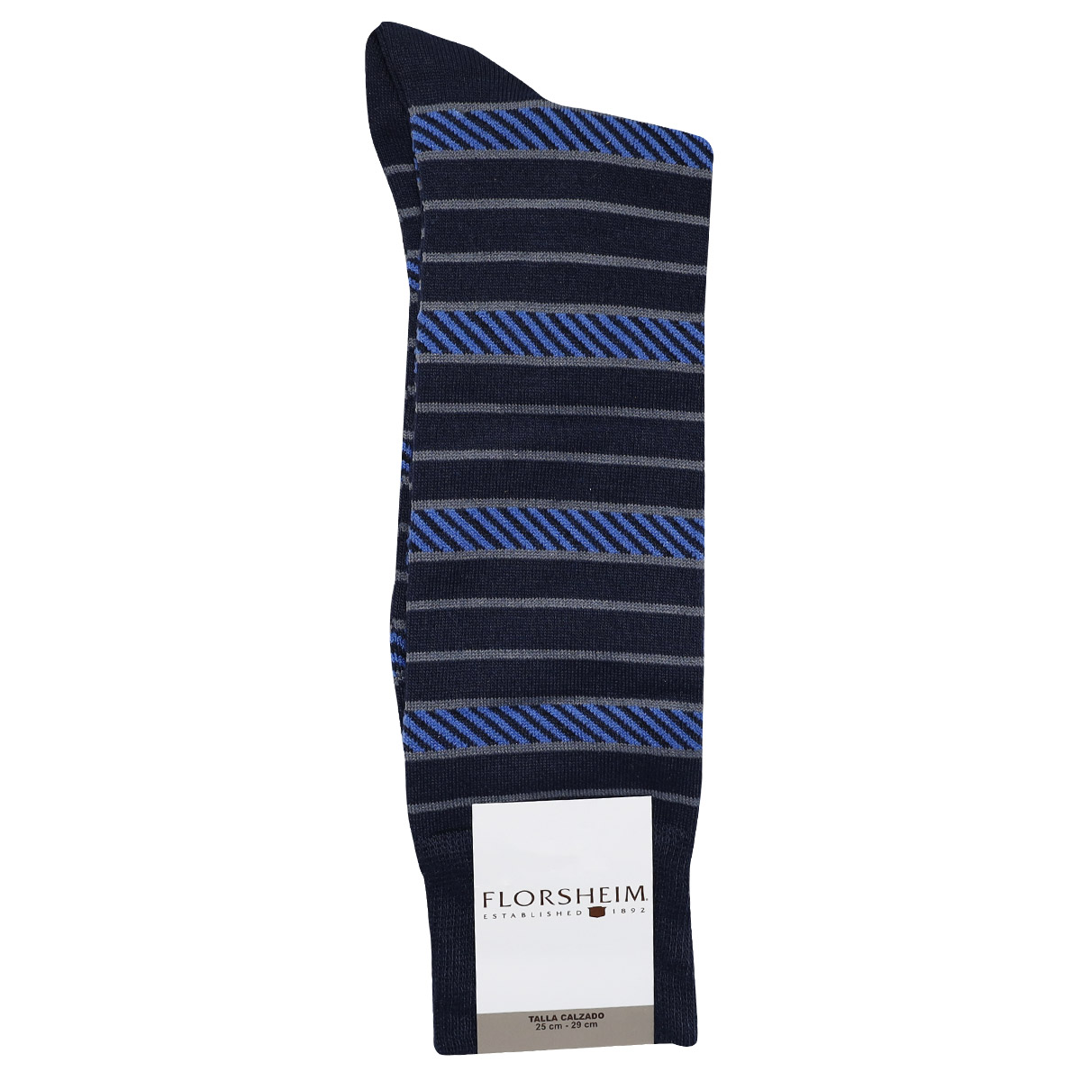 Calcet&iacute;n FLORSHEIM Rayas Marino Poli&eacute;ster para Hombre image number null