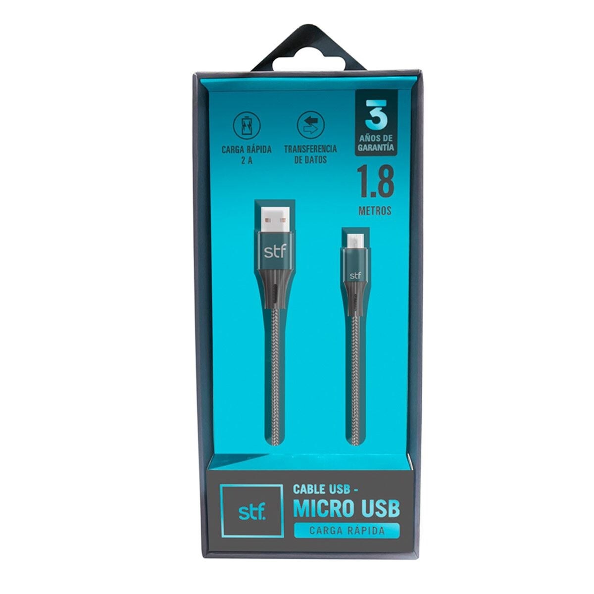 Cable STF Micro USB de Carga Rápida 1.8m image number null