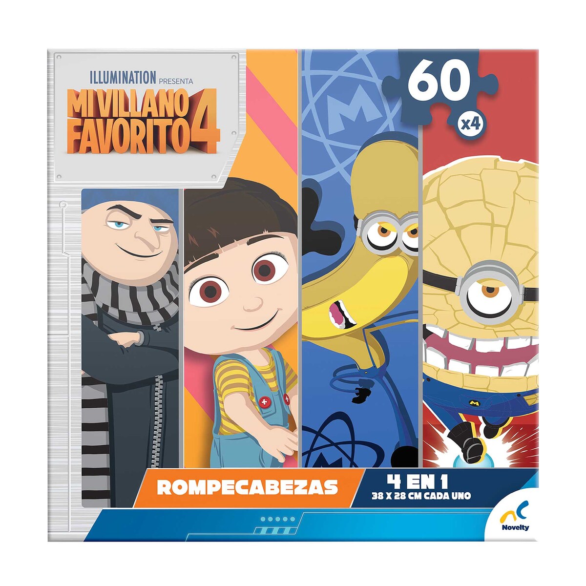 Rompecabezas 4 en 1 Mi Villano Favorito 4 Novelty image number null