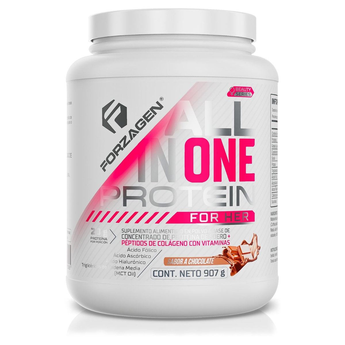 Proteína All In One Protein For Her  907gr  Choc Forzagen image number null