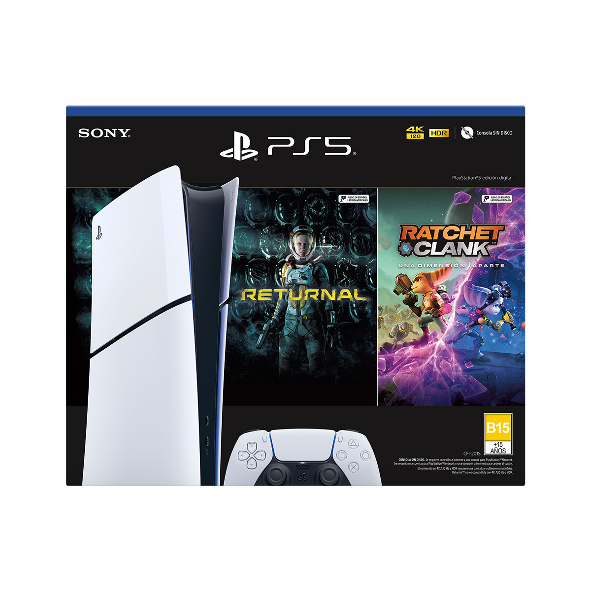 Consola PS5 Slim 1 TB Bundle Digital image number null