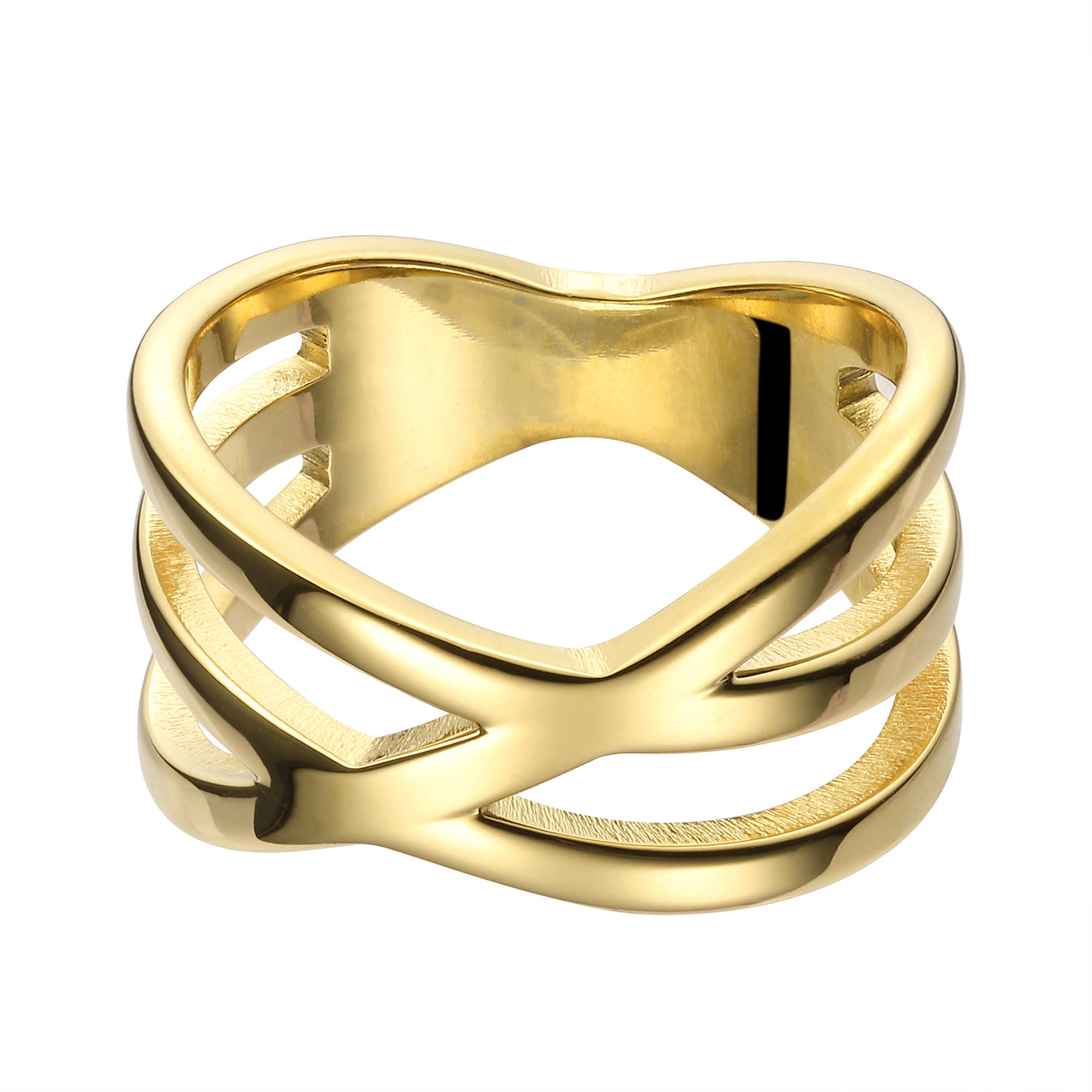 Anillo Dorado Acero Enso image number null