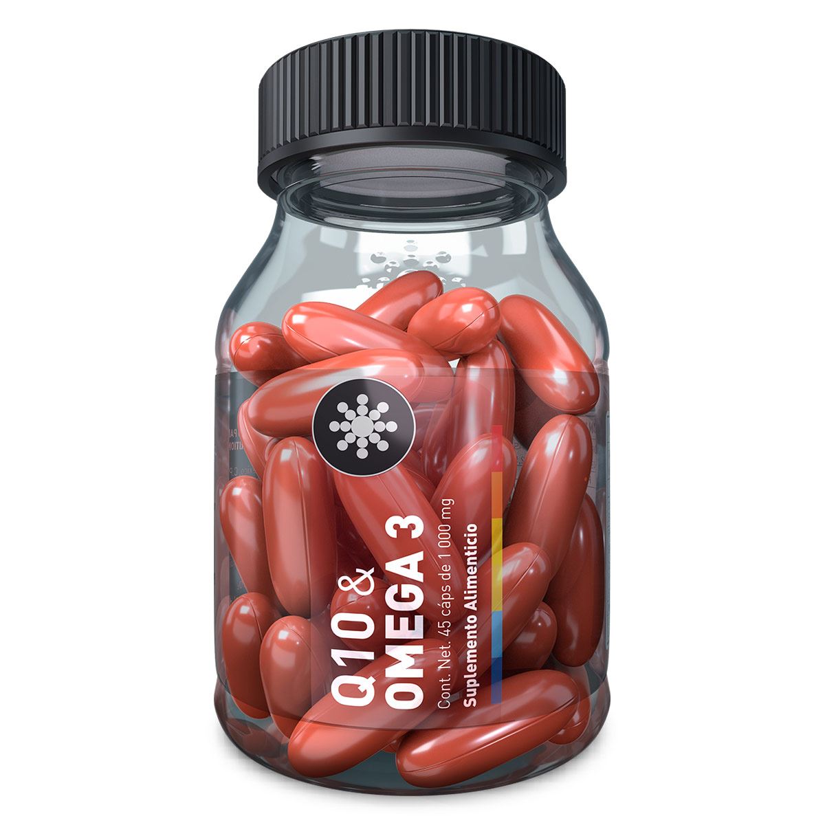 Suplemento Q10 y Omega 3  45 Cápsulas de 1000 mg Essential nutrition image number null