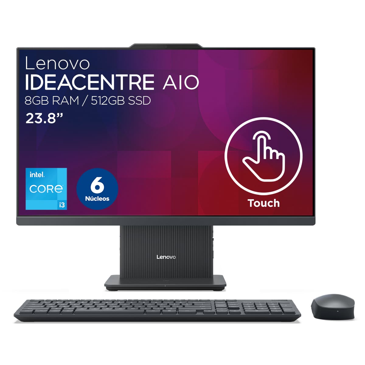 Bundle Desktop All In One Lenovo IdeaCentre 23.8 Intel Core i3 8 GB RAM 512 GB SSD Windows 11 + Lenovo Tab M8 4th Gen" image number null