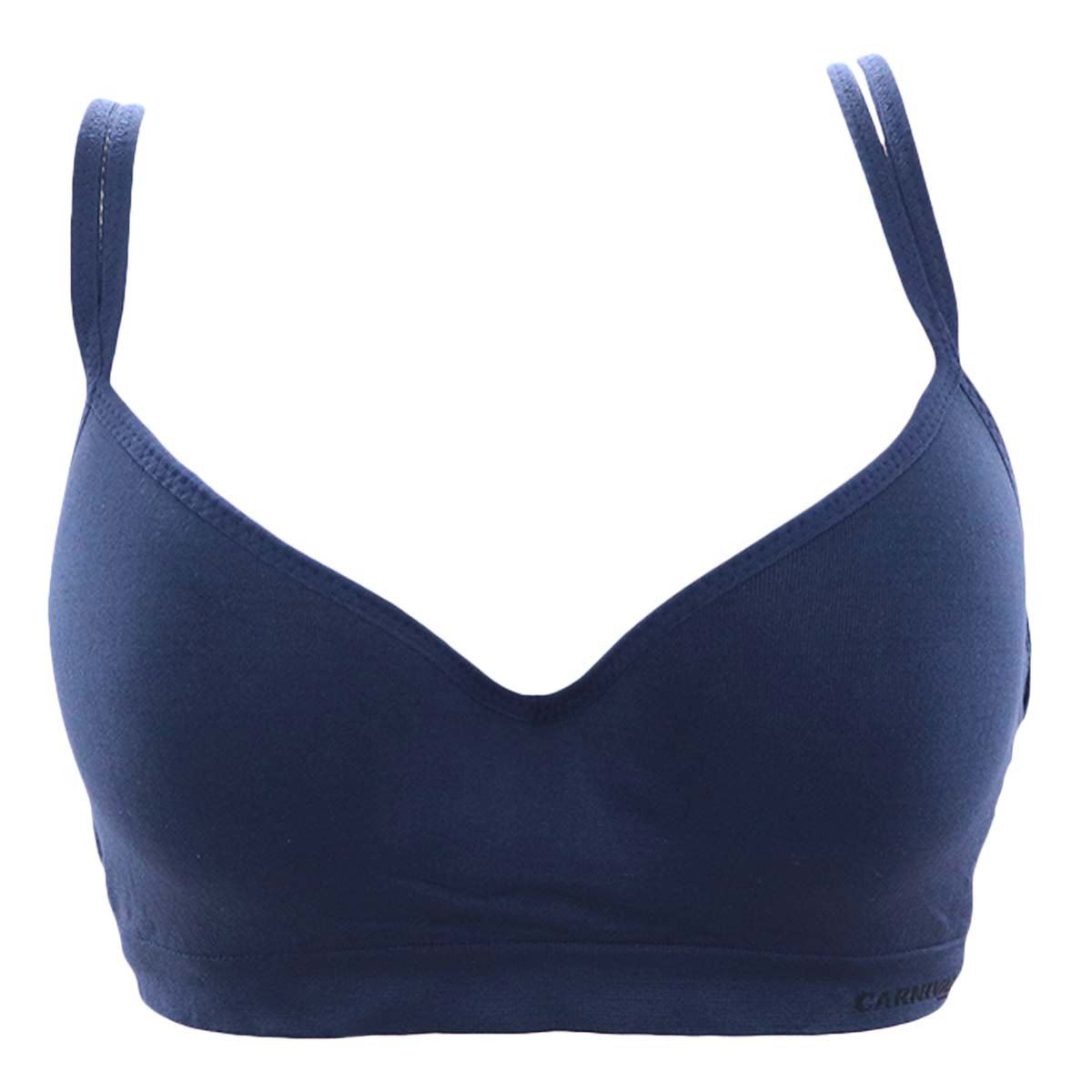 Brassiere Carnival Deportivo con varilla modelo 23780 talla 34B color marino dama image number null