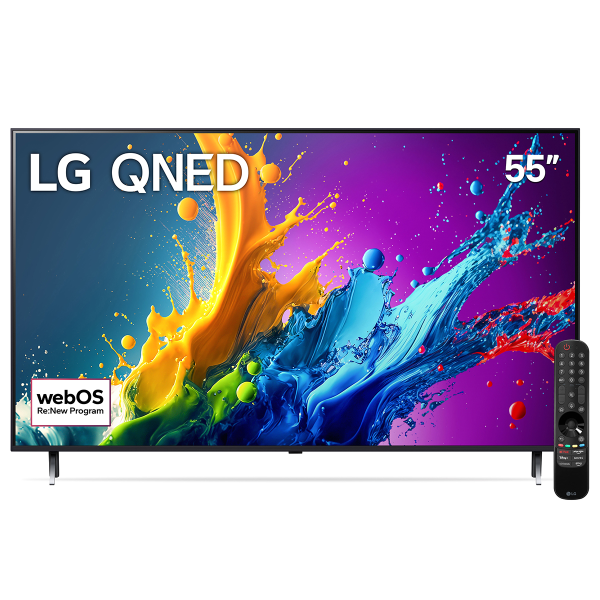 Pantalla LG de 55 Pulgadas 4K ThinQ 55QNED80TSA image number null