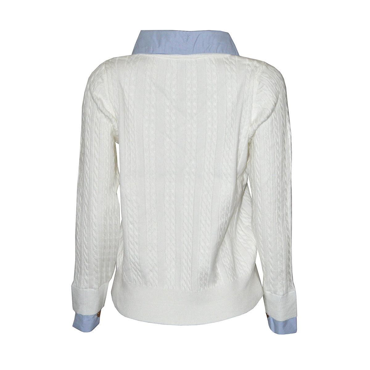 Suéter Brocado con Cuello Camisero Philosophy Talla Mediana para Mujer image number null