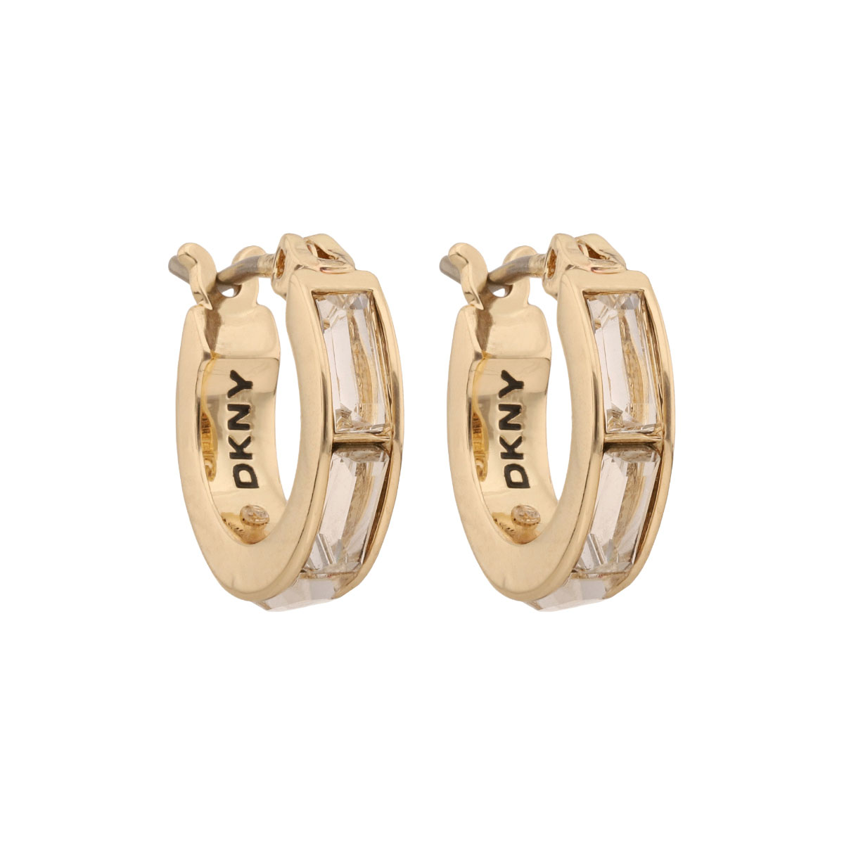 Aretes Dorados Círculo Huggies DKNY image number null