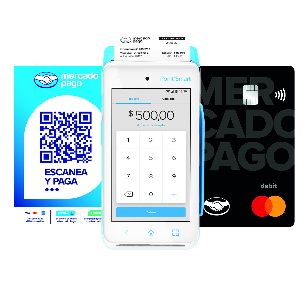 Kit lector de tarjetas smart Mercado Pago image number null