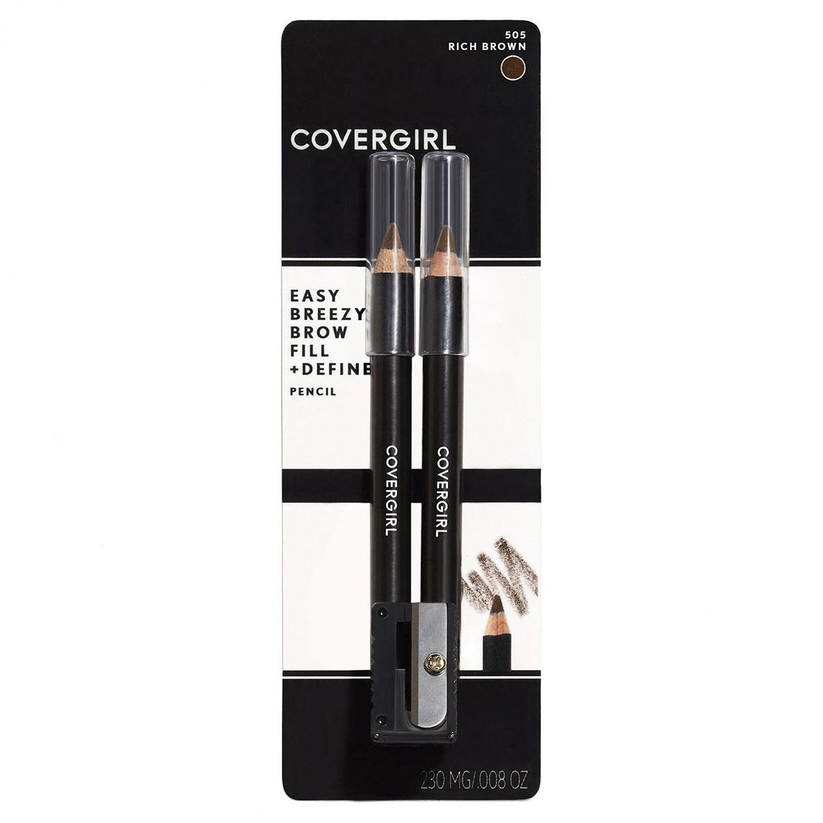 Lápiz para Cejas Covergirl Brow & Eyemaker 505 Rich Brown image number null