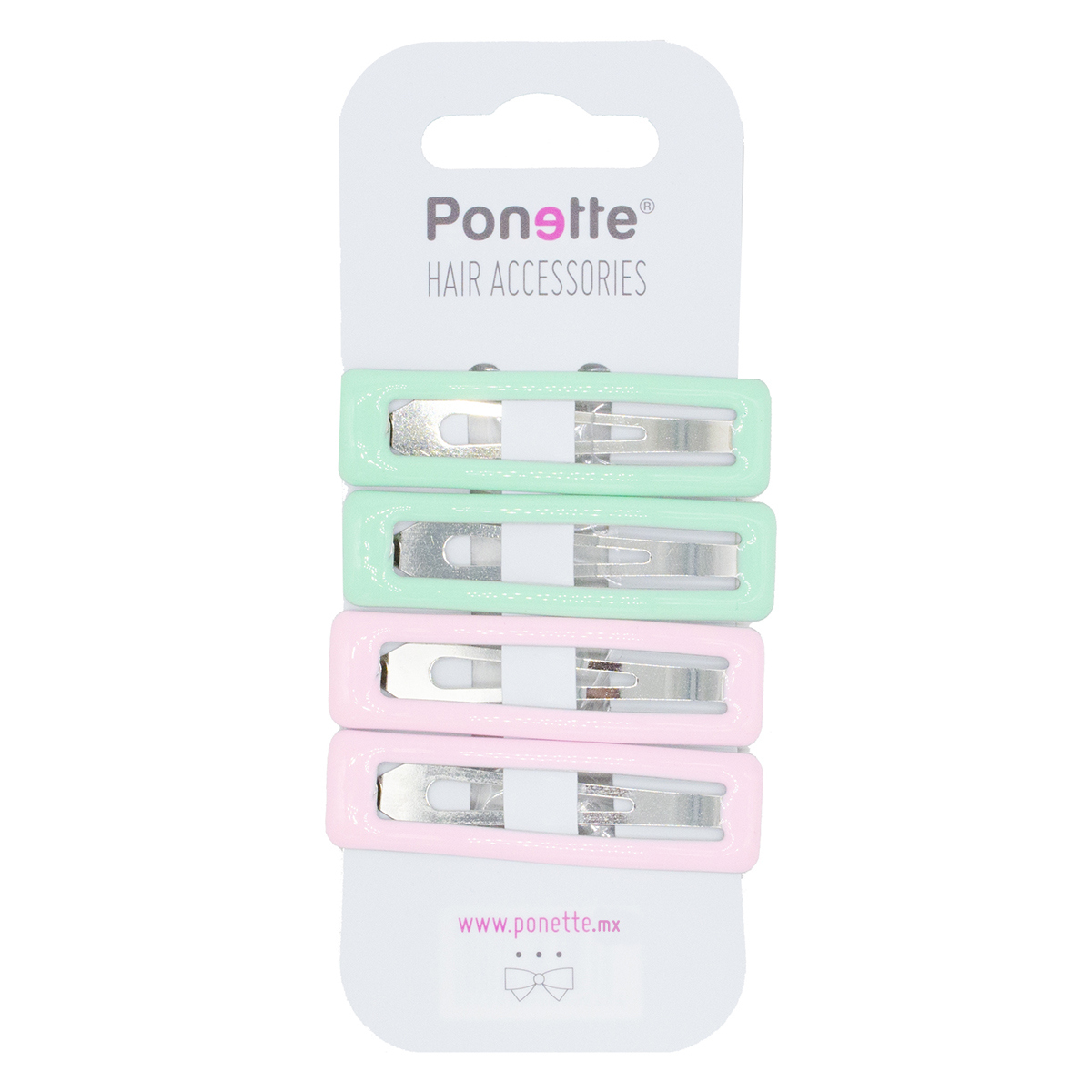 Broches de Clip Rectangulares Pastel Ponette image number null