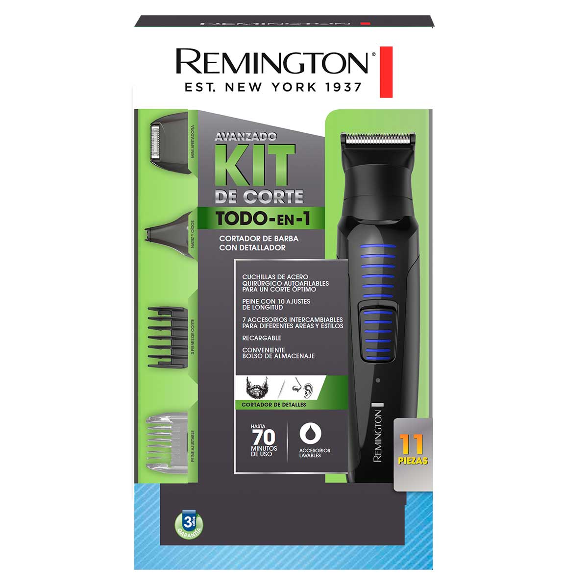 Kit cortadora facial remimgton Negro PG6125-F image number null