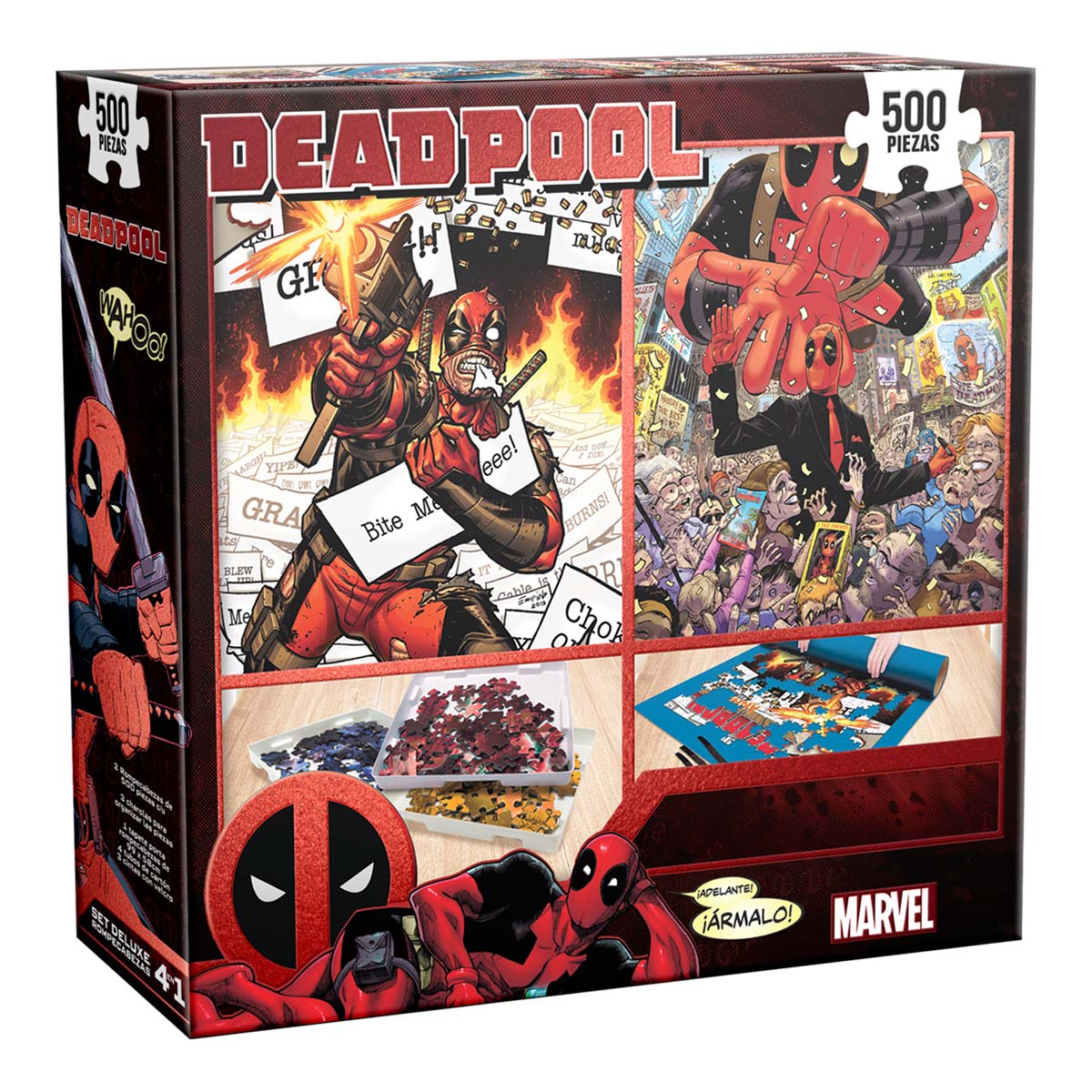 Set Deluxe Rompecabezas 4 en 1 Deadpool Novelty image number null