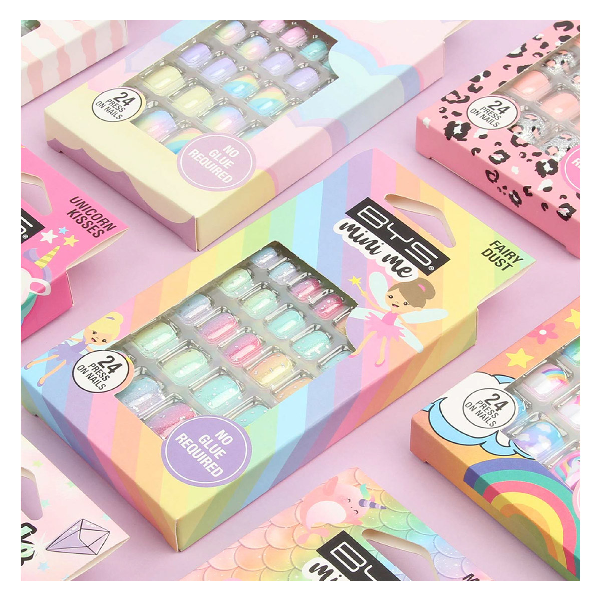 U&ntilde;as Decoradas 24 Piezas Pastel Party BM003 Bys Mini Me image number null