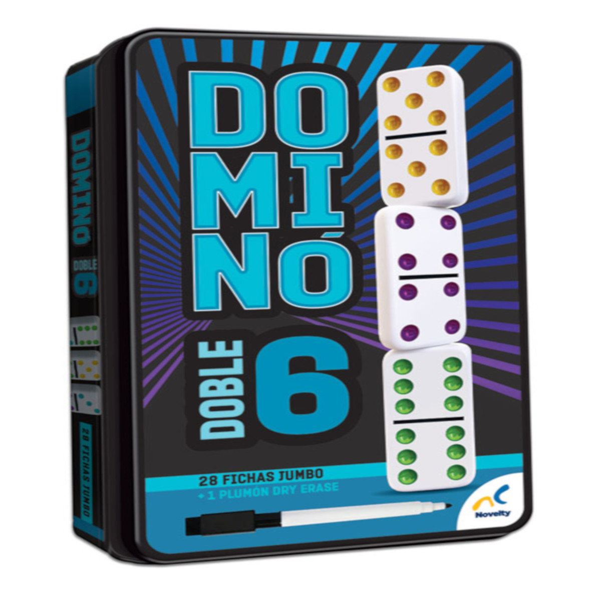Dominó Novelty de colores 6D581 image number null