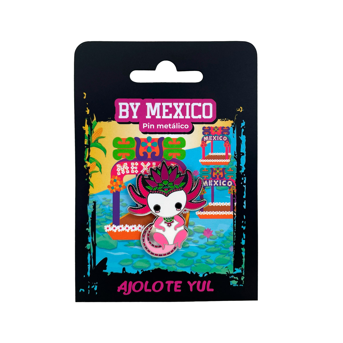 Pin met&aacute;lico ajolote Yul image number null