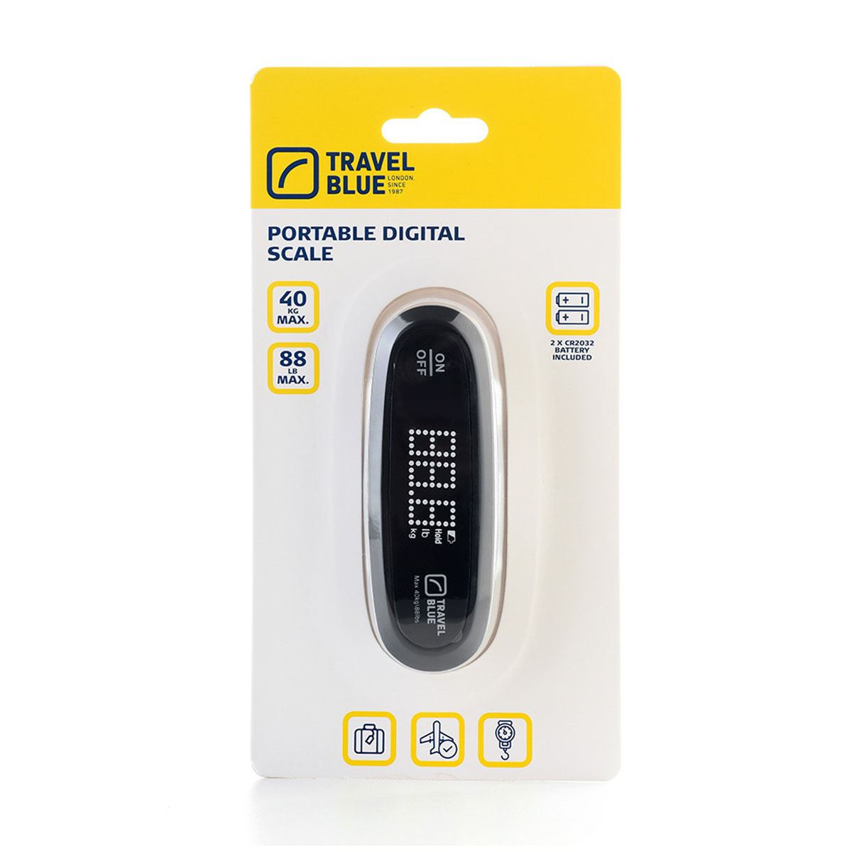 Bascula Digital Travel Blue Negro image number null