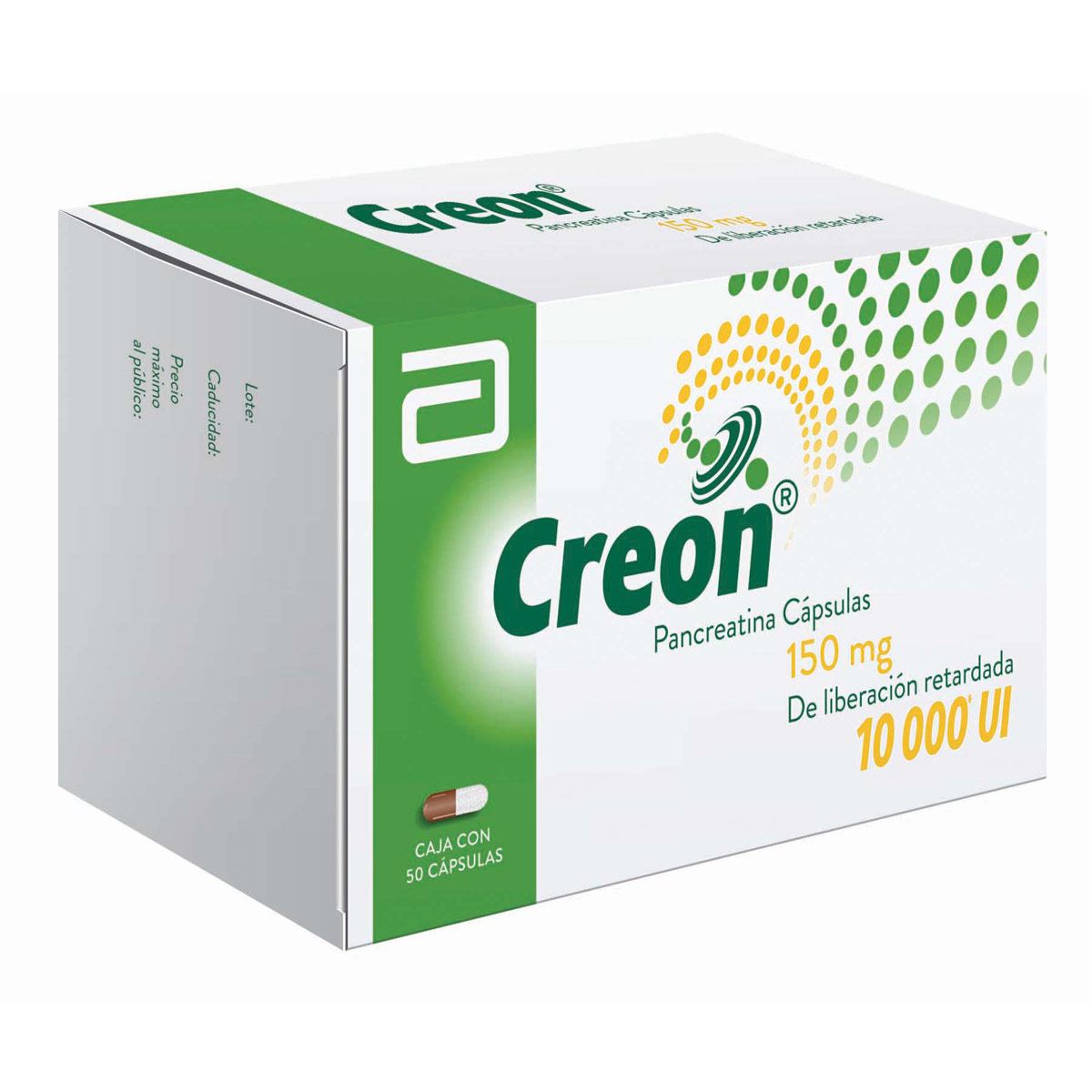 Creon 10,000 150 mg C/50 Cápsulas image number null