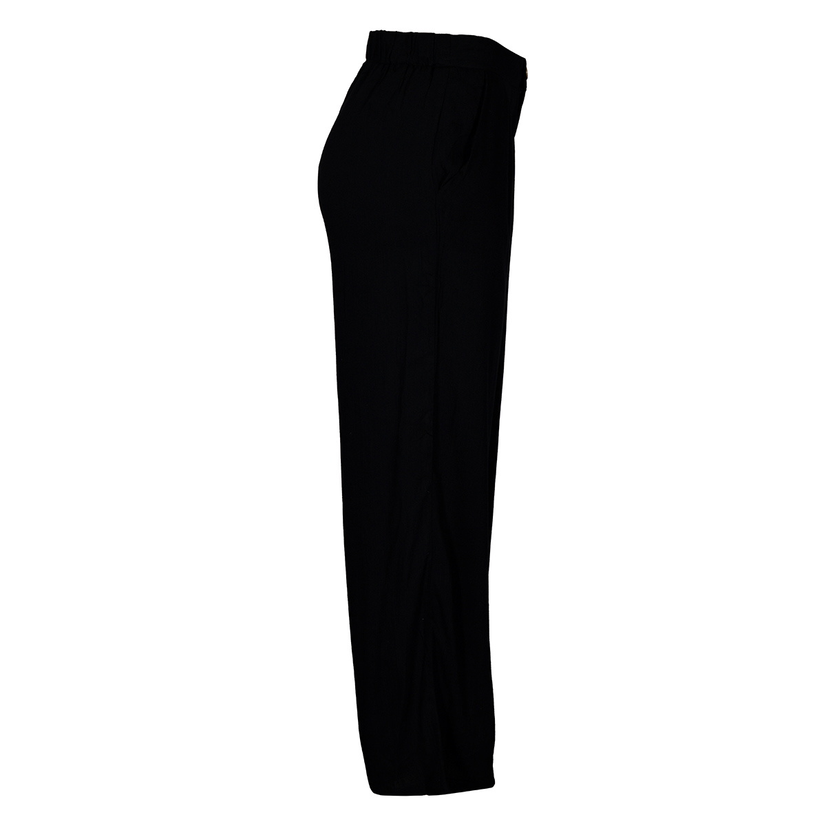 Pantal&oacute;n Ancho Liso Philosophy Color Negro Talla Mediana para Mujer image number null