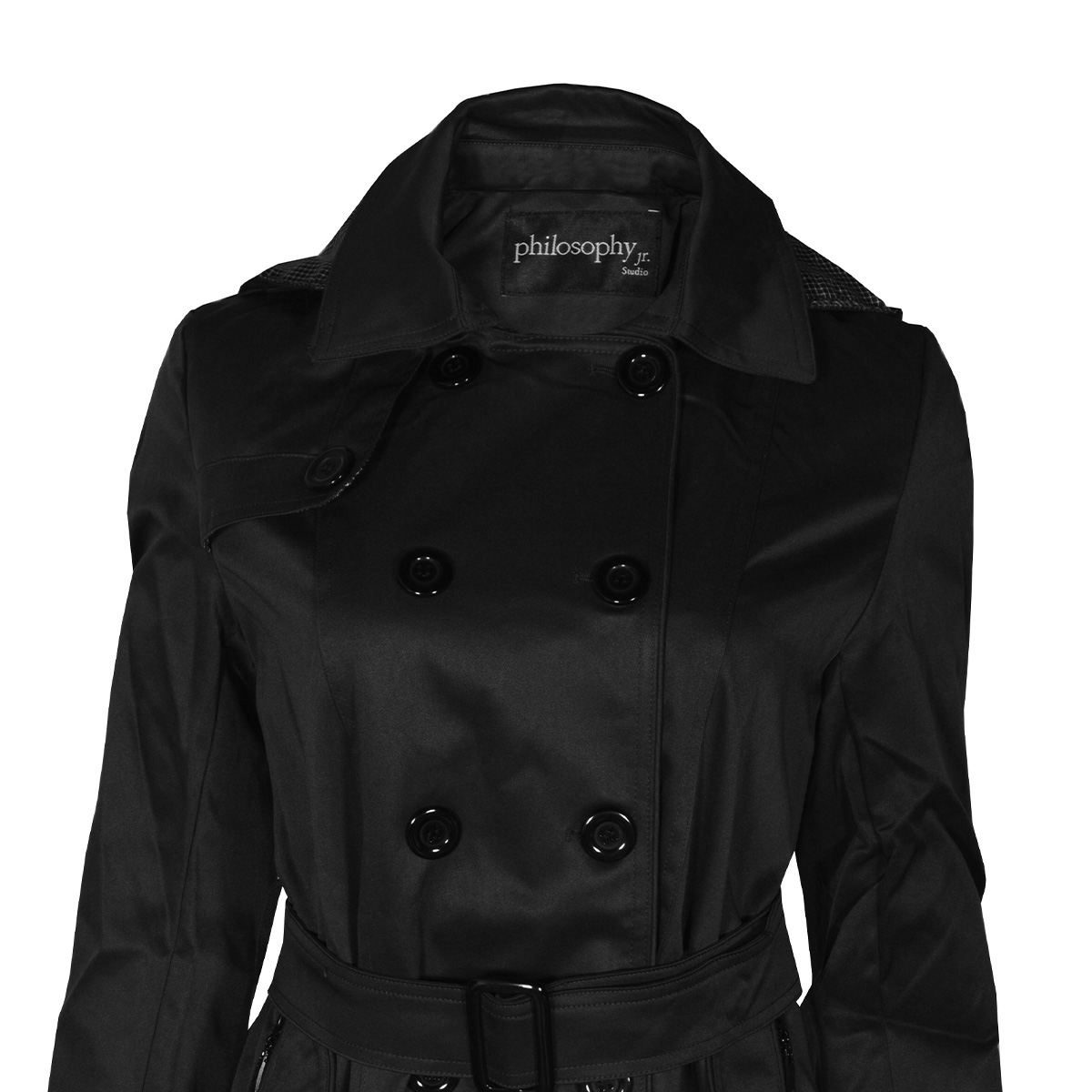 Gabardina con Solapa y Capucha Philosophy Talla Extra Grande para Mujer image number null