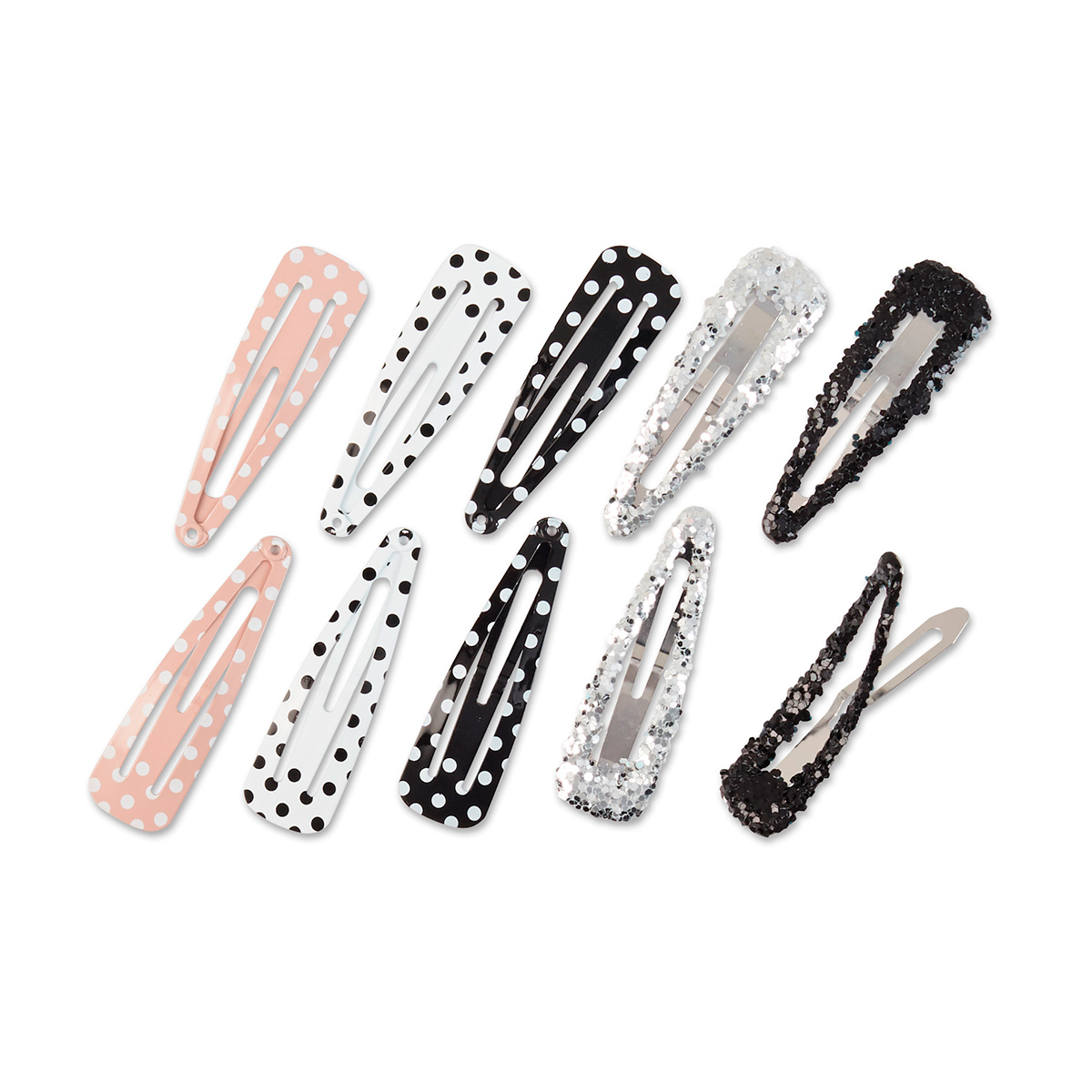 Clips real style dif. Colores 10 piezas image number null