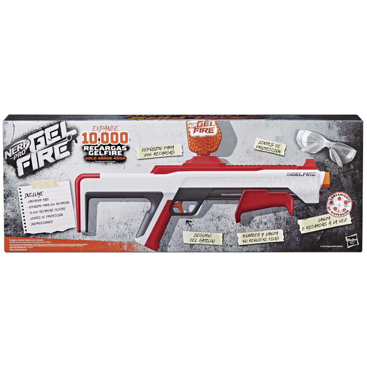 Lanzador Nerf Pro Gelfire Raid image number null